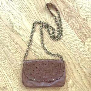 MNG Brown Shoulder Purse